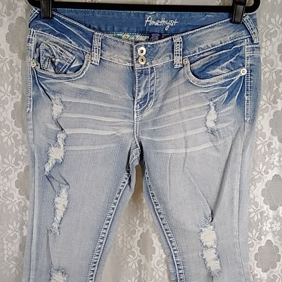 Ame Thyet Wash Acid Women's Jeans Size 11 80% Cotton - Picture 5 of 12